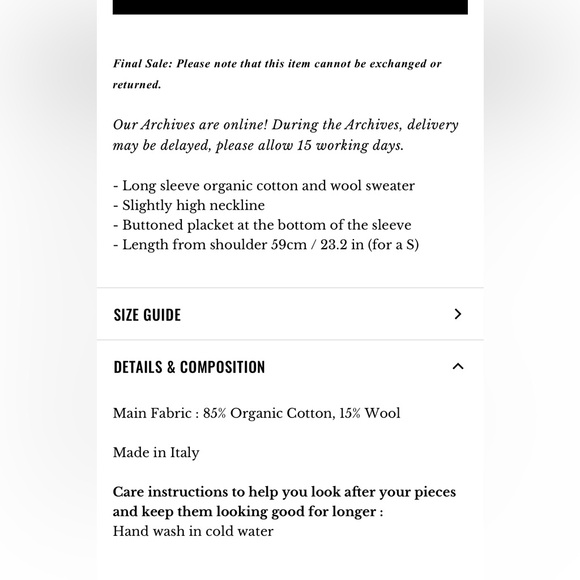 NWT Sezane Simon Jumper Navy Stripe - Picture 8 of 8